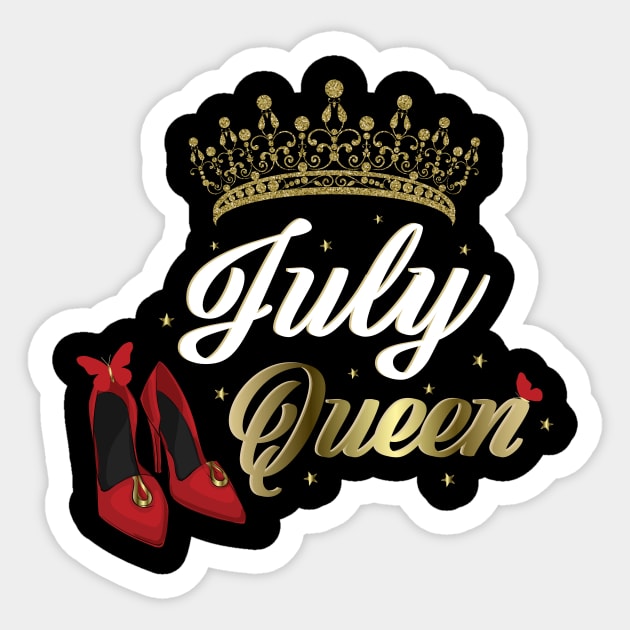 July Queen Birthday for women Sticker by Spreadlove